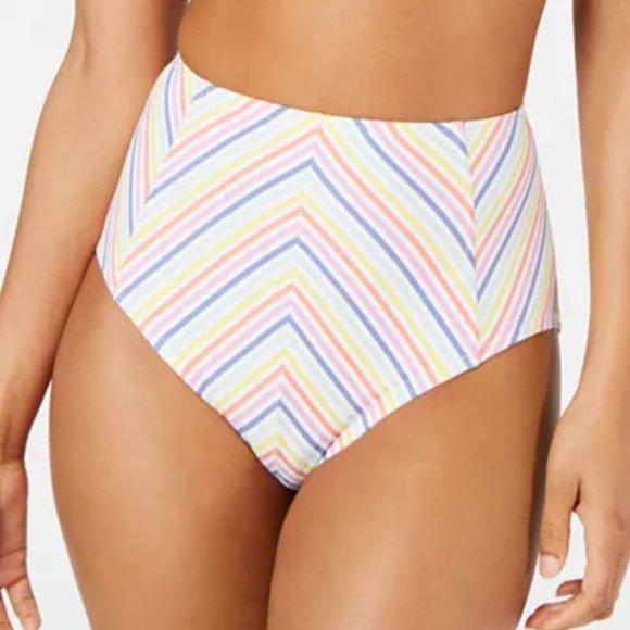 💙HP💙 Kate Spade Beach Stripe Halter High Waist Bikini - Picture 5 of 15